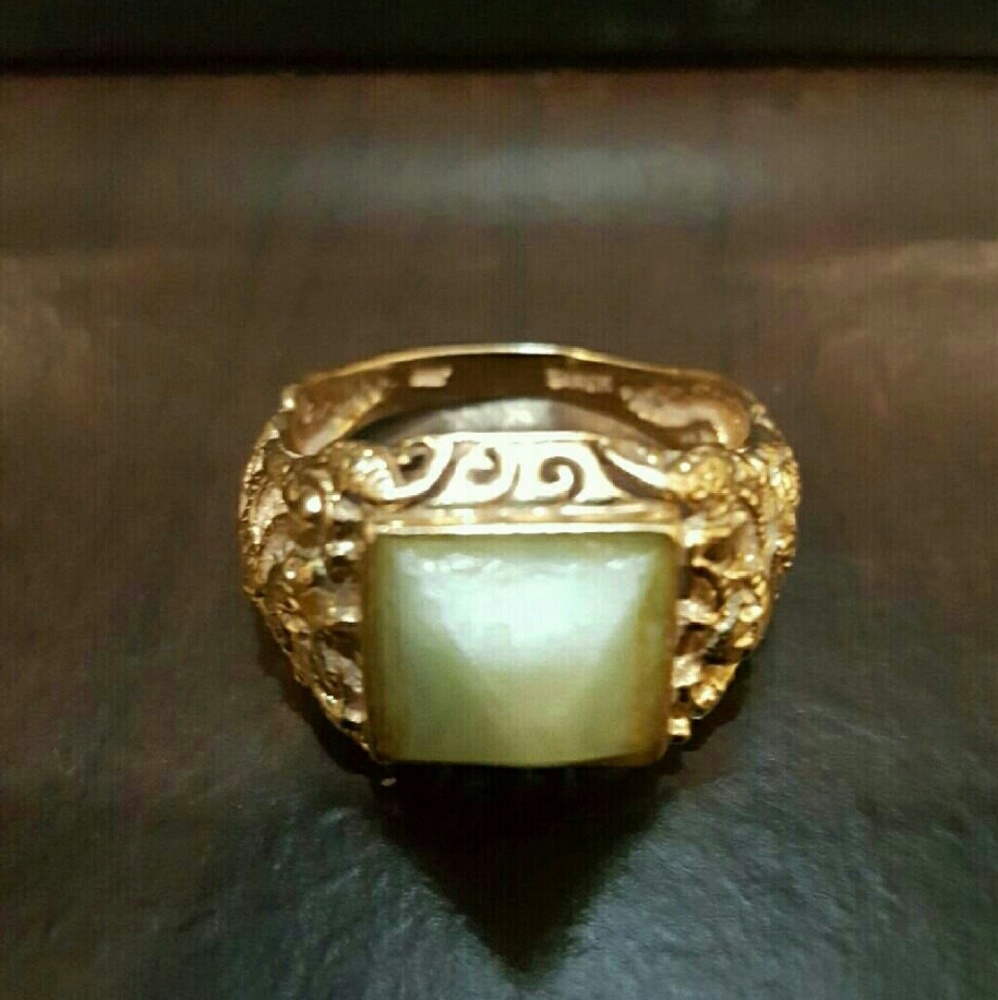 14k Jade ring